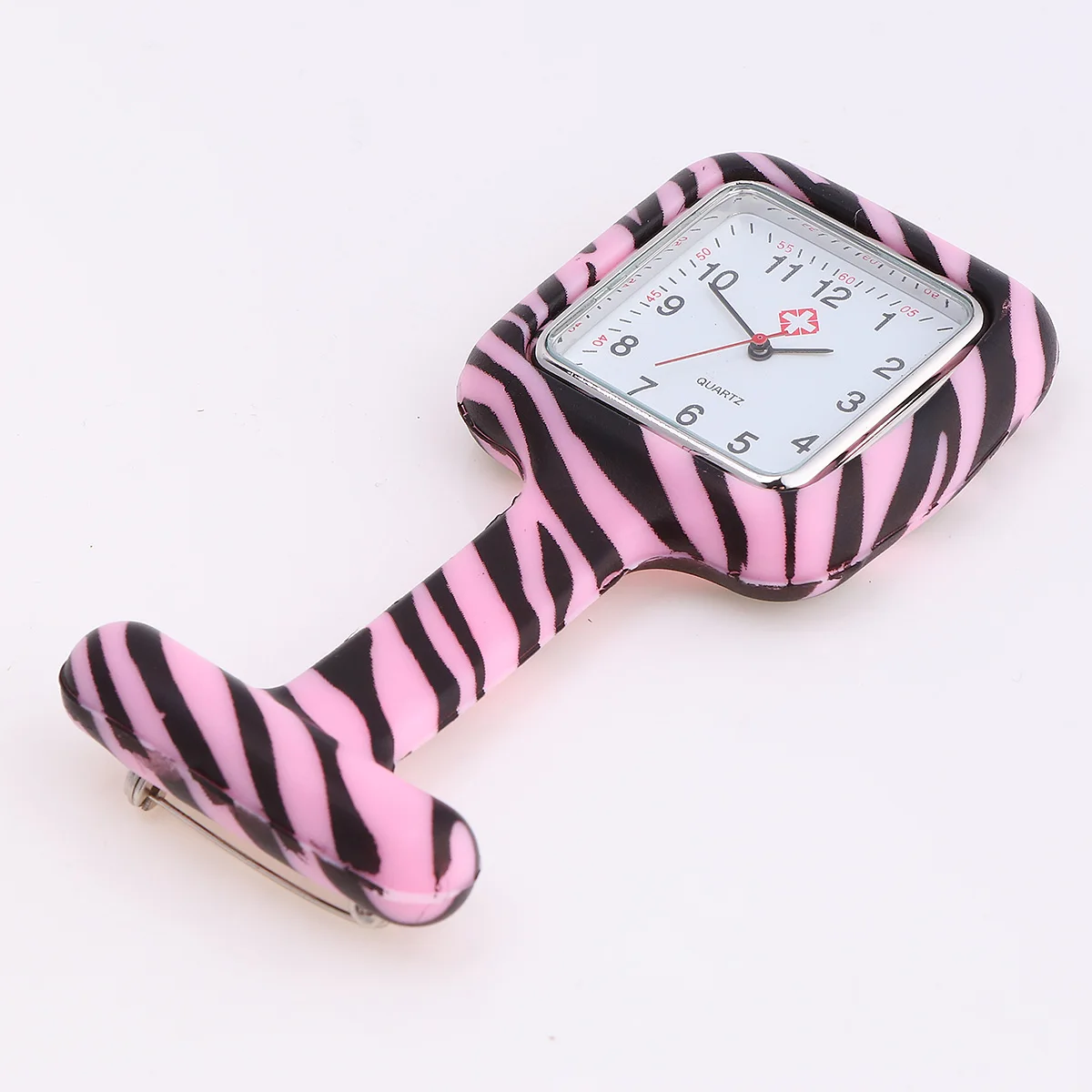 

1pc Silicone Nurse Watch Durable Watch Clear Numbers Upturned Design For Hospital Doctor Assorted Colors