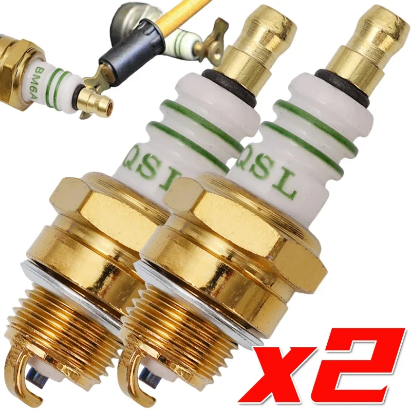 BM6A Spark Plug Engine Parts for Chainsaws Lawnmowers Trimmers and Other Small Engine Equipment Gas Power Tools