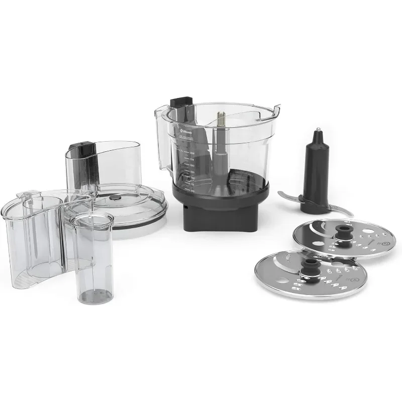 Vitamix 12-Cup Foodprocessor Hulpstuk Met Zelfdetectie™, Compatibel Met Opstijging En Venturist Serie, Zwart