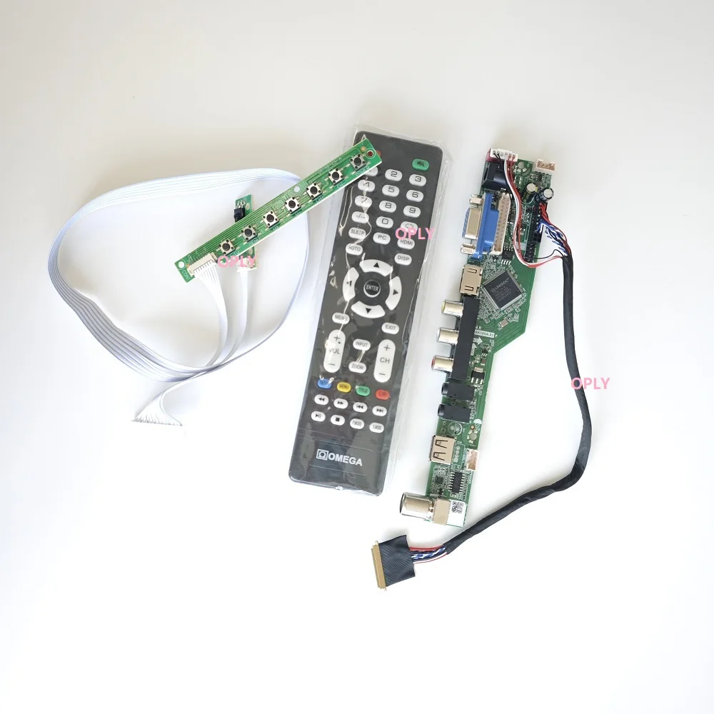 

Комплект платы контроллера телевизора для M101NWT2 N101L6 N101LGE N101L6-L0A 1024X600 10,1 дюйма HDMI-совместимый RF USB AV VGA светодиодный экран