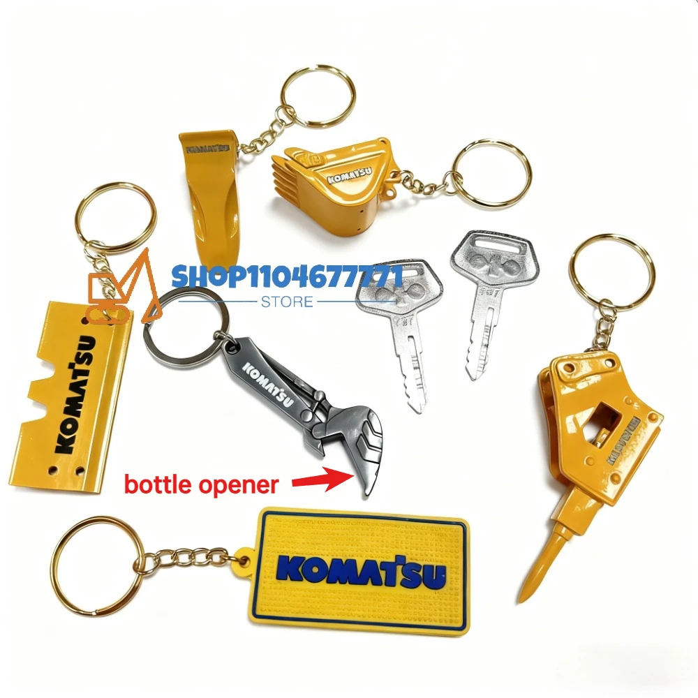 

2 шт. 787 ключ зажигания с ковшом брелок для ключей для экскаватора Komatsu тяжелое оборудование открывалка для бутылок брелок F0002