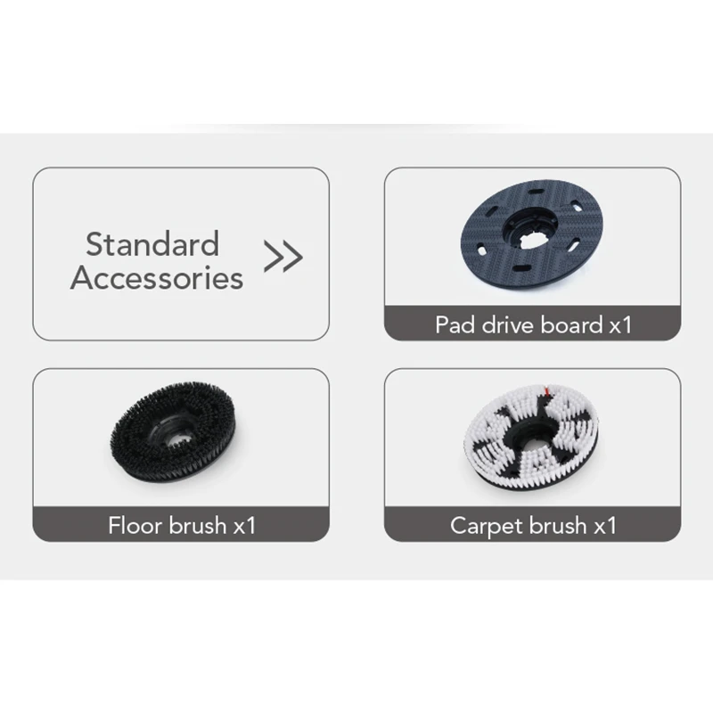 CE Industrial Electric Manual Floor Sweeper Scrubber Heavy Duty Single Disc Stone Tile Floor Cleaning Washing Scrubbing Machine