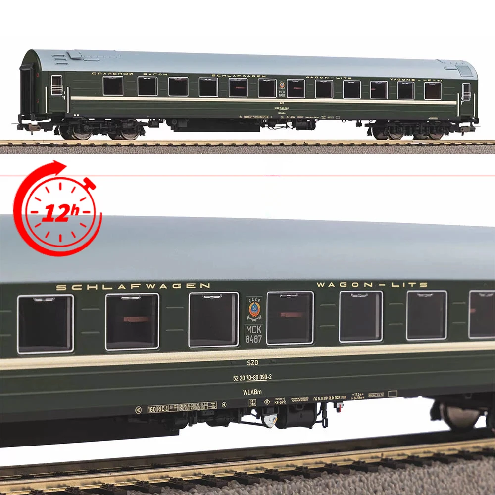 

PIKO HO 1/87 SZD Train Model 58556 Coach WLABm IV Russian State Railways Fourth Generation Train Model Toy