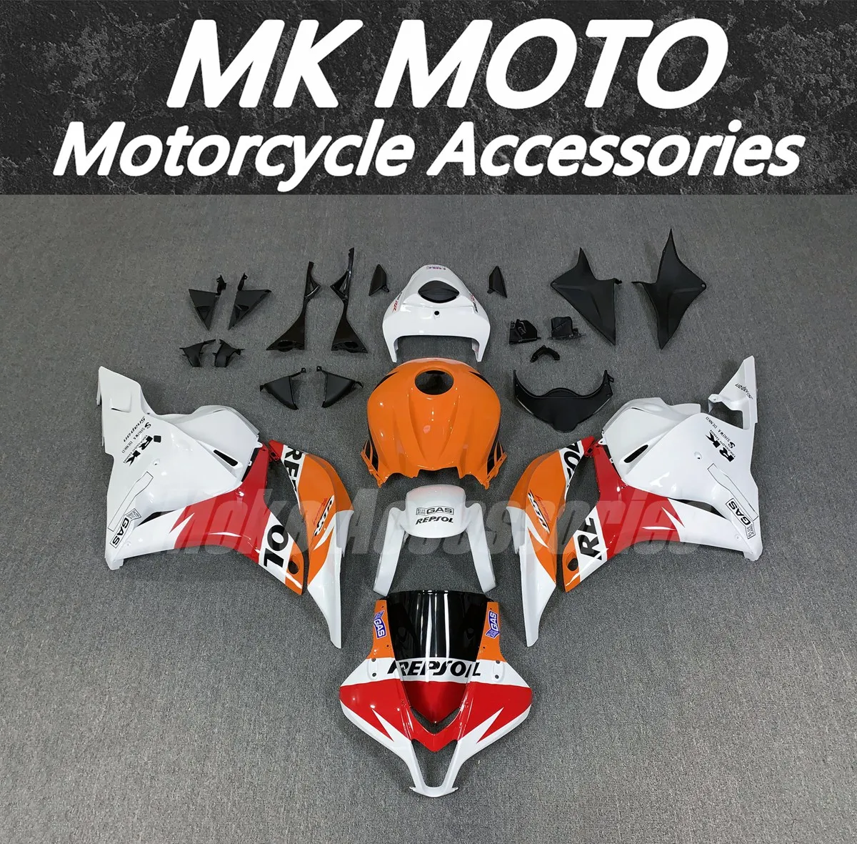 

Moke moto Motorcycle Fairings Kit Fit For Cbr600rr 2009 2011 2012 Bodywork Set High Quality Abs Injection New Red Orange white