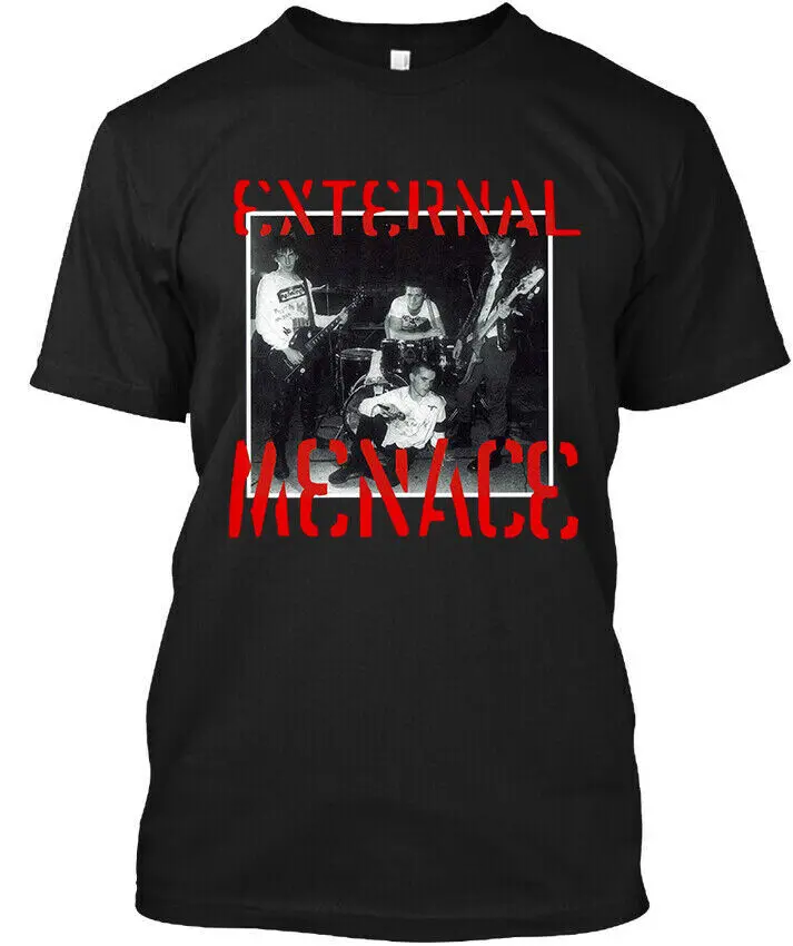 NEW! Popular External Menace Pure UK Music Graphic Retro Art Logo T-SHIRT Summer luxury brand retro Oversize