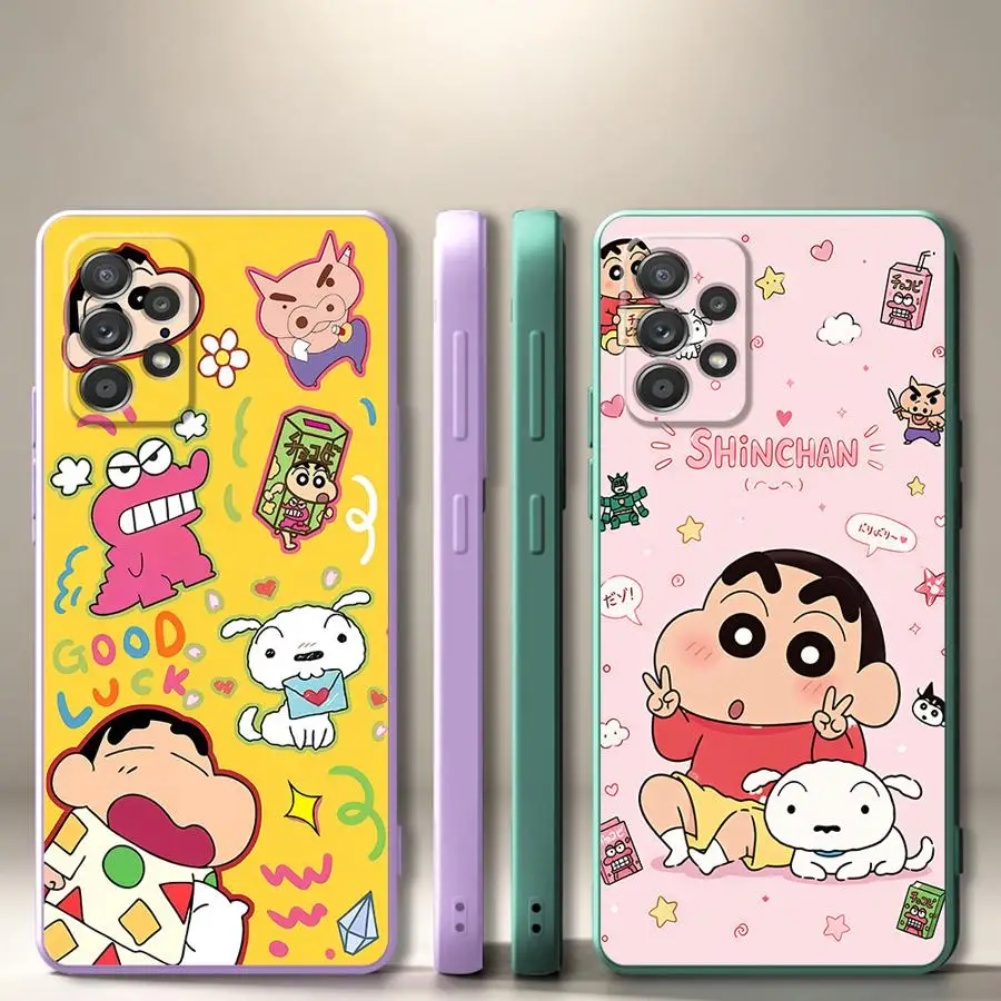 Shin-Chans Fashion Phone Cover Case for Samsung Galaxy A04 A05 A06 A71 A73 A30s A02s A53 A03 A20s A50 A56