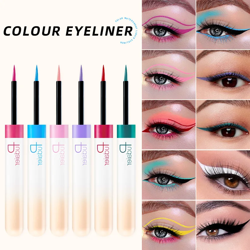 Pudaier 12 Color Liquid Eyeliner Matte Sexy Shimmer Glitter Eyeliner Portable Waterproof Lasting Popular Color Eyeliner Make Up