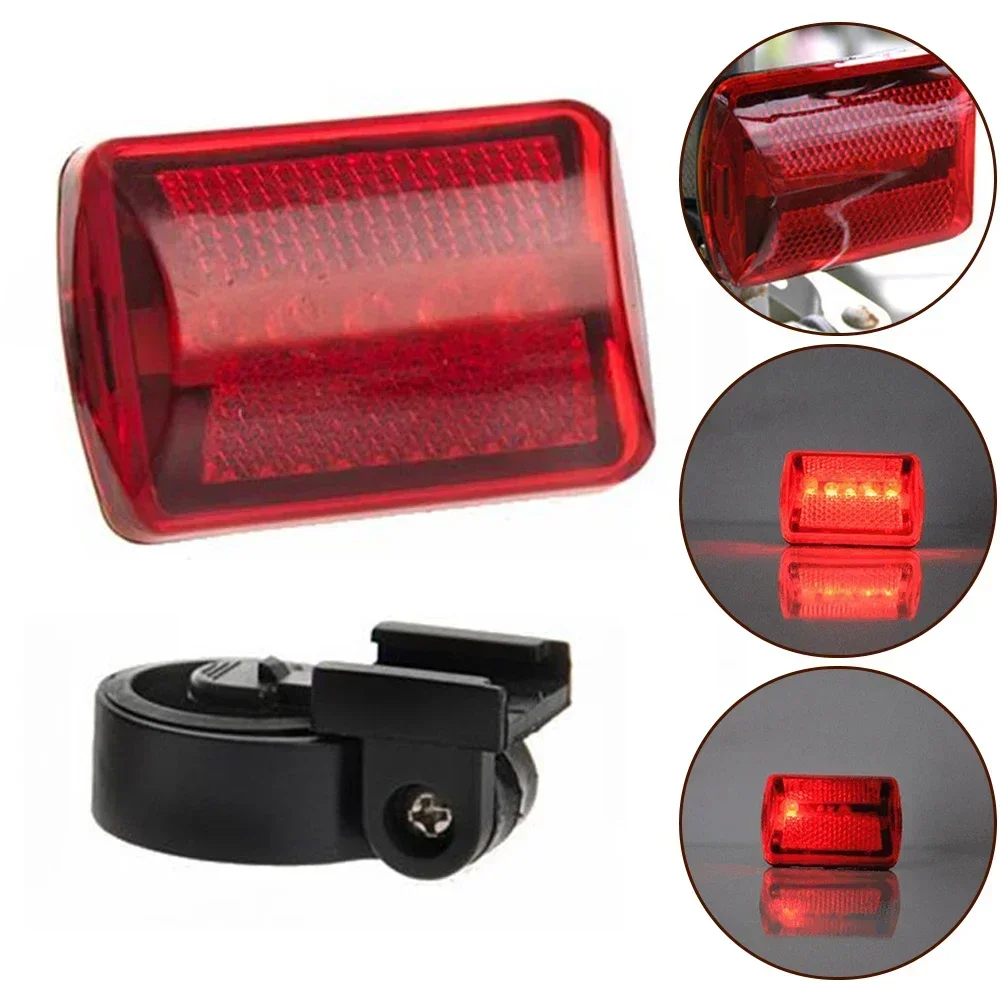 Bicycle Tail Light Reflector Kit Bike Wheel Front Rear Warning-Light Road Safety Support Safety Light Cycling E-bikes Accessory