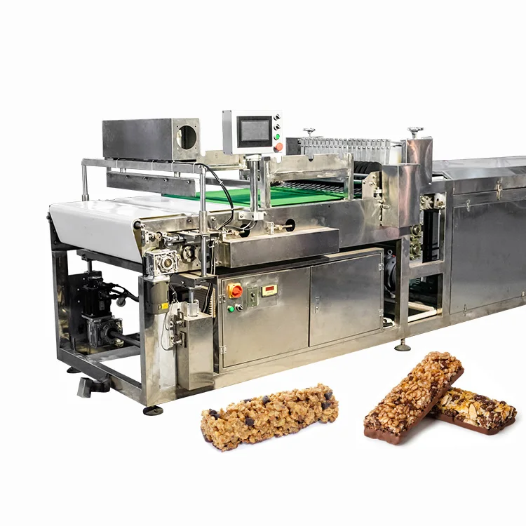 Energy Cereal and Grain Bar Process Production Line Oat Protein Walnut Kernel Candy Bar-extrusora Forming Cut Machine