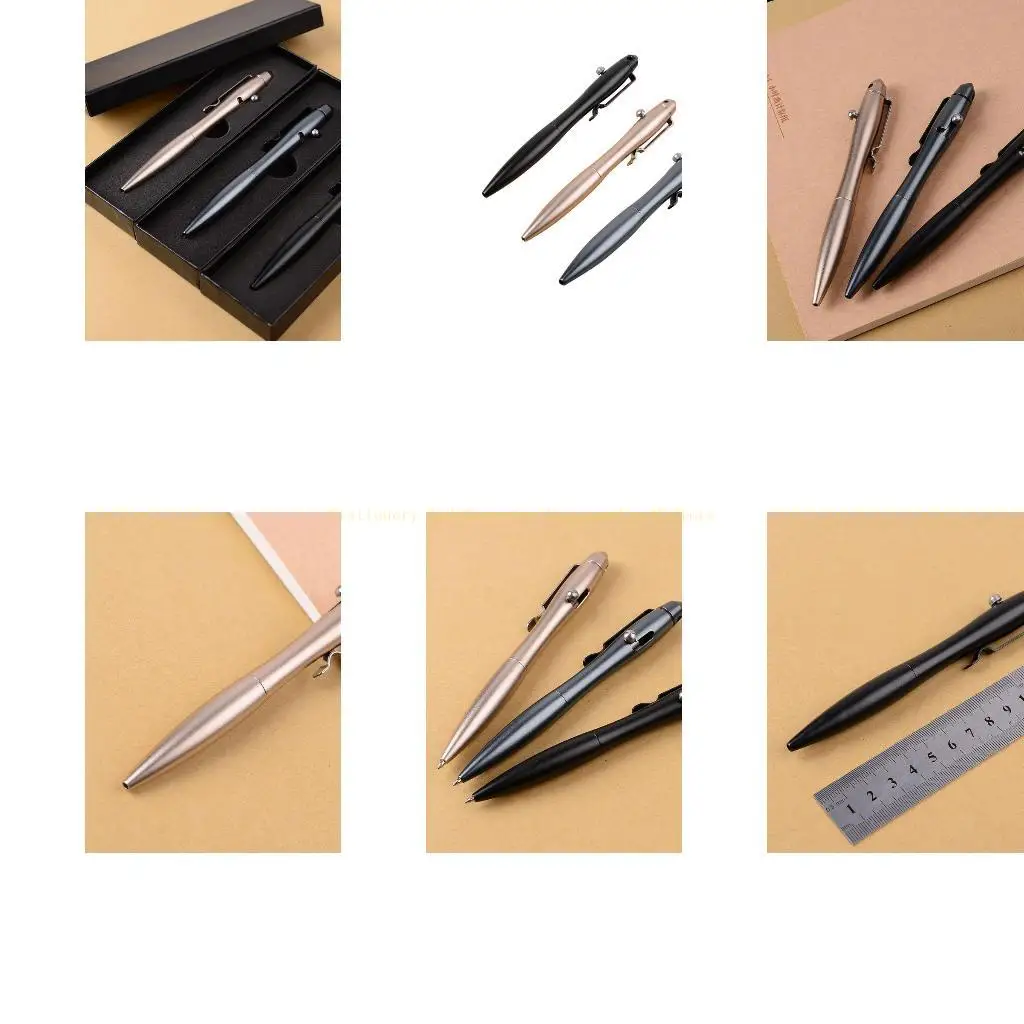

Практичная гелевая ручка из алюминиевого сплава с болтами в стиле ретро, ​​инструмент для письма, школьные и офисные