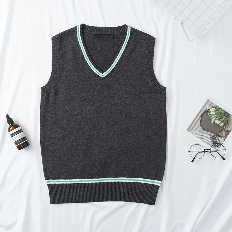 

Sky01 Cosplay Costume Magic School Hufflepuff Ravenclaw Slytherin Wizard V Neck Sweater Uniform Stripe Cotton Sleeveless KnSd01$