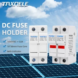 2P Parallel DC Fuse Holders Solar PV 10*38mm DC 1000V Fuse Base Solar Photovoltaic System Protection Short Circuit Protector gpV