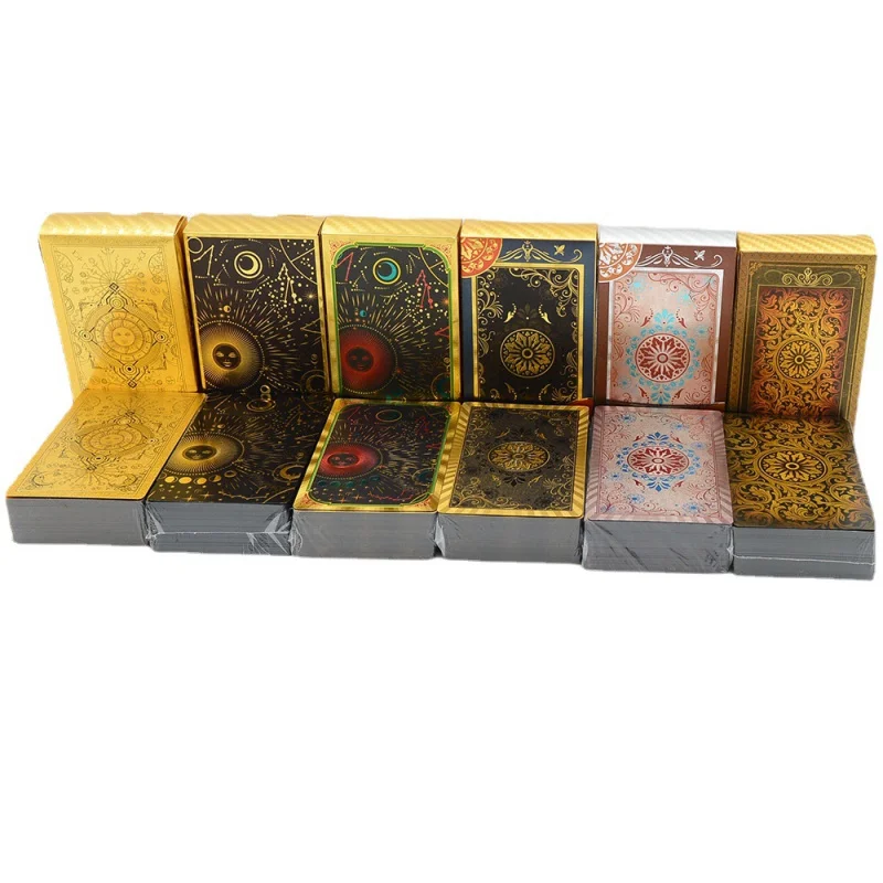 Gold Foil TarotTarotWaite Table Game ToyPVCWaterproof and Hard-Wearing Card Beginner Factory Direct Sales