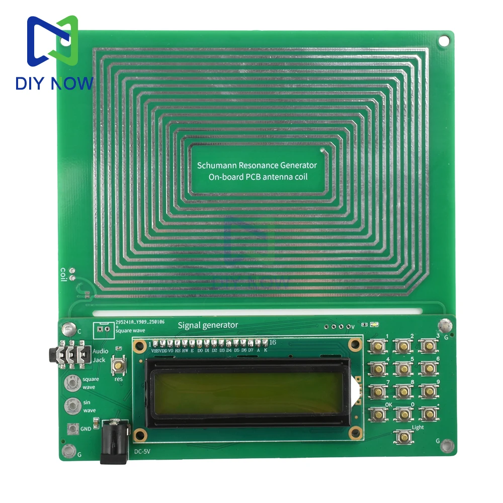 0.01Hz~100000Hz FM Schumann wave generator Digital circuit pure sine FM signal generator Power supply interface Dc 5.5*2.1