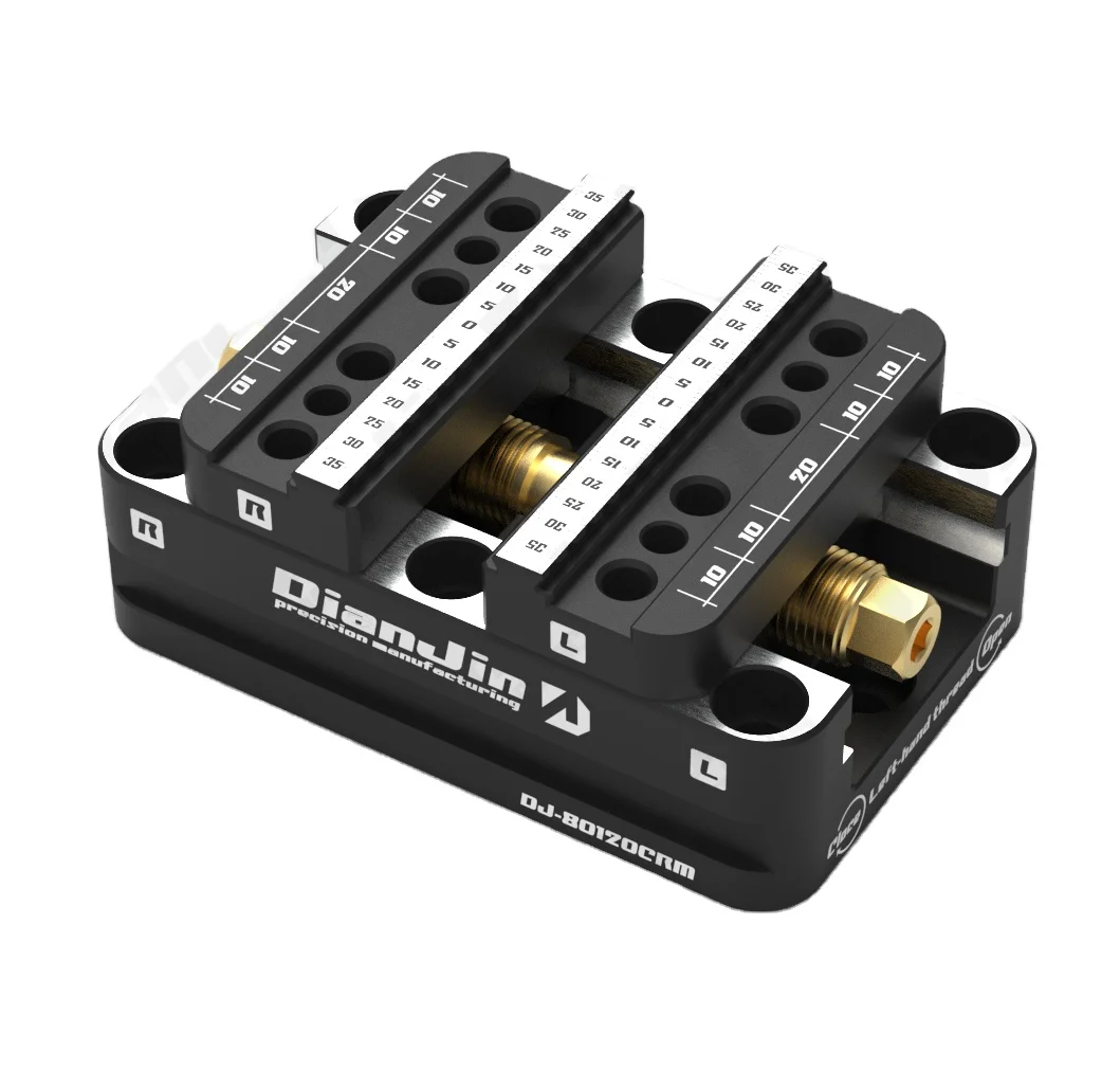 

Steel Self-Centering CNC Bench Vise Four or Five-Axis Fixture with Zero-Point Quick-Change Four-Axis L Block Bridge Plate