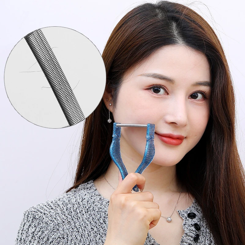 Handheld Facial Hair Depilator para Mulheres, Safe Spring Roller, Face Care Massager, Beauty Depilator Tool