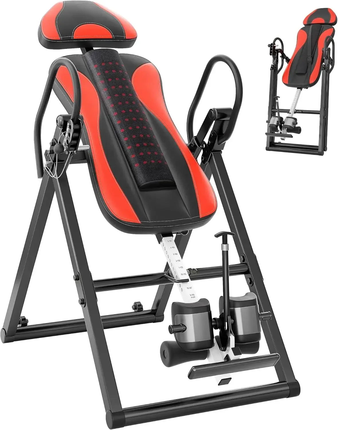 

BestsellerITX360 Inversion Table for Back Pain 2025 Foldable Inversion Table w/ Removable Lumbar PadReversible Ankle Holders, Ea