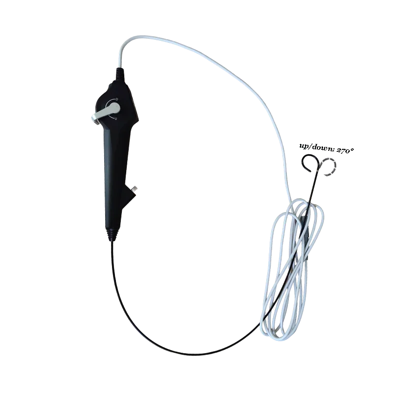 400*400P single use electronic 7.5FR Mini flexible ureteroscope with 1.2mm working channel connect with laptop for urology