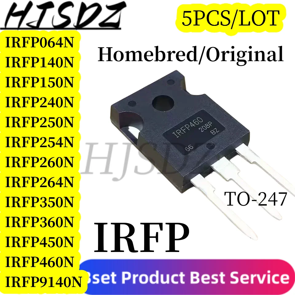 5PCS IRFP460N TO-247 IRFP460 IRFP064 IRFP140 IRFP150 IRFP250 IRFP254 IRFP260 IRFP264 IRFP260 IRFP9140 IRFP360 IRFP450