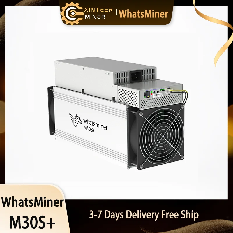 New Bitcoin Miner MicroBT Whatsminer M30S+  92T 96T 98T 100T 32W BTC Mining Machine SHA256 Algorithm New Asic BTC Miner With PSU