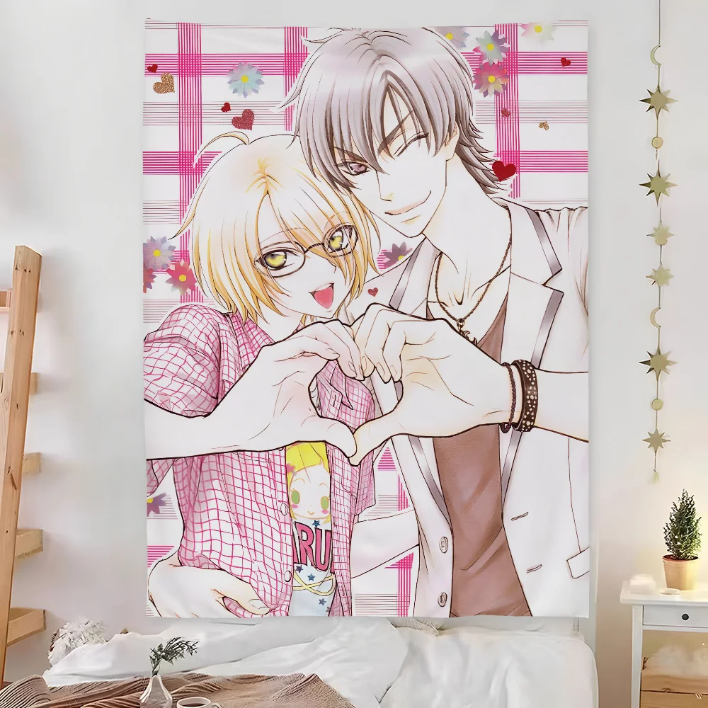 Love S-Stage Anime LOVE Tapestry Bedroom Living Bar Garden Outdoor Microfiber Festival Decoration Background Art Banner