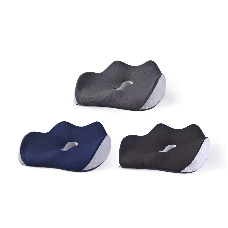 Slow Rebound Memory Foam Cushion Thickened Office Chair Hemorrhoids Seat Cushion Breathable