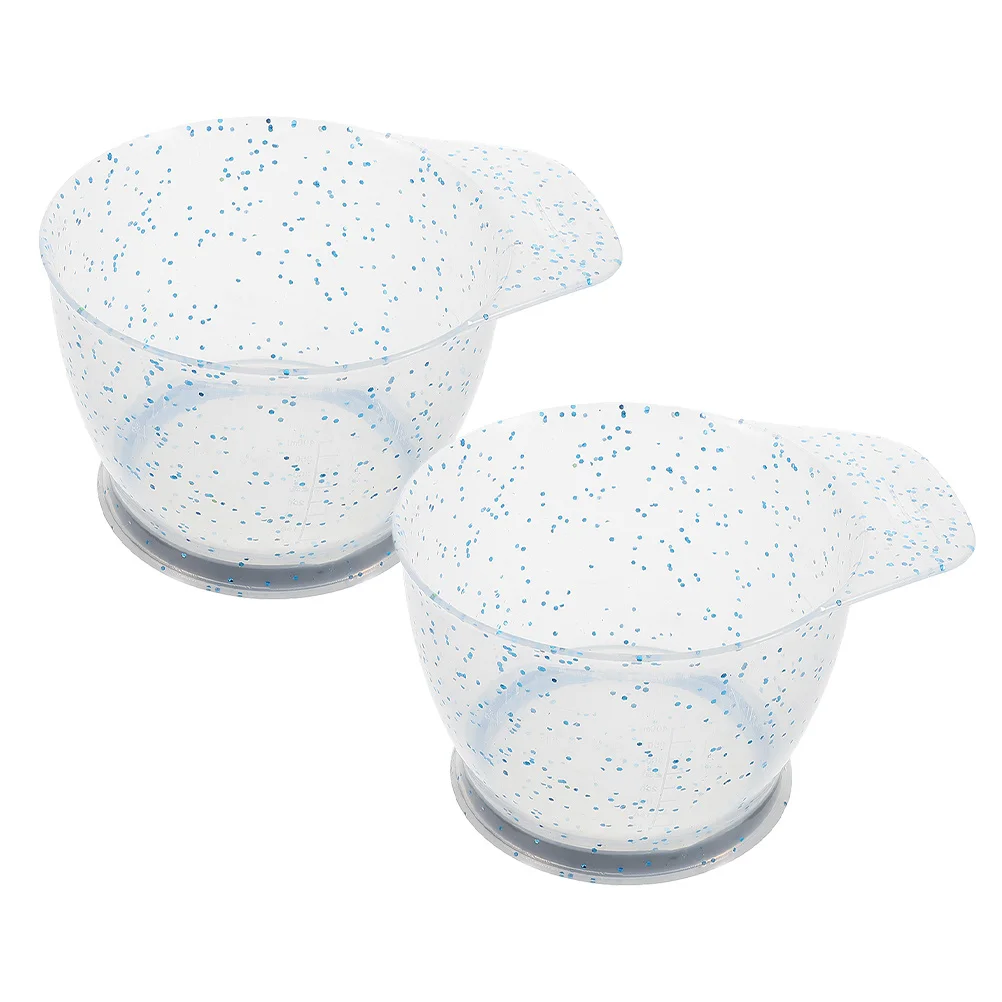 2Pcs Glitter Hair Dyeing Bowls Durable and Stylish Professional Salon Tool for Precise Hair Coloring Easy to Clean - Image 3