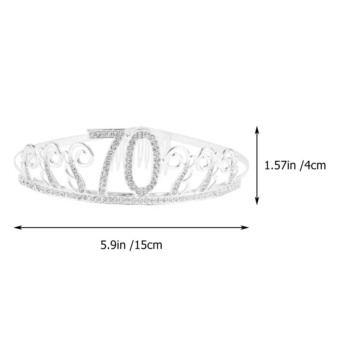 

Rose Gold Tiara Sash Set 70 Fabulous Birthday Supplies Premium Material One Size Fits Most Photo Prop Party Accessories