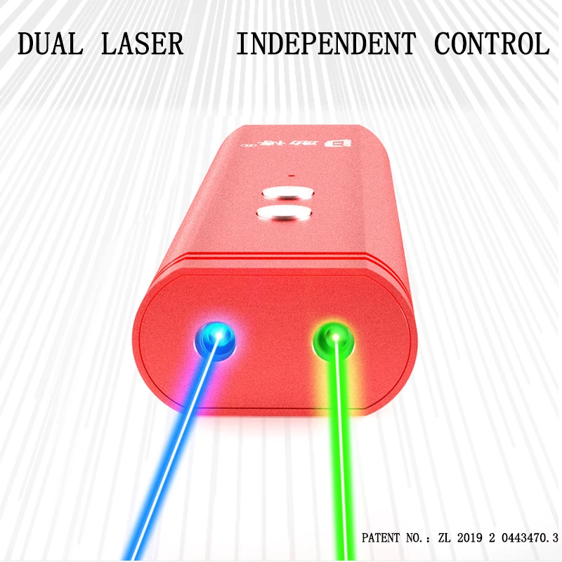 Type-c charging Dual laser point pen 450nm Blue Laser Pointer 532nm Green laser pen 650nm Red Laser