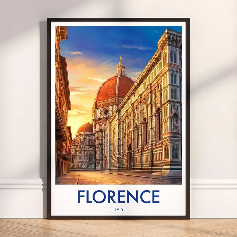Retro World Travel City Landmark Wall Print Bundle Vibrant Illustrated Europe Global Famous Attractions Canvas Poster Home Decor