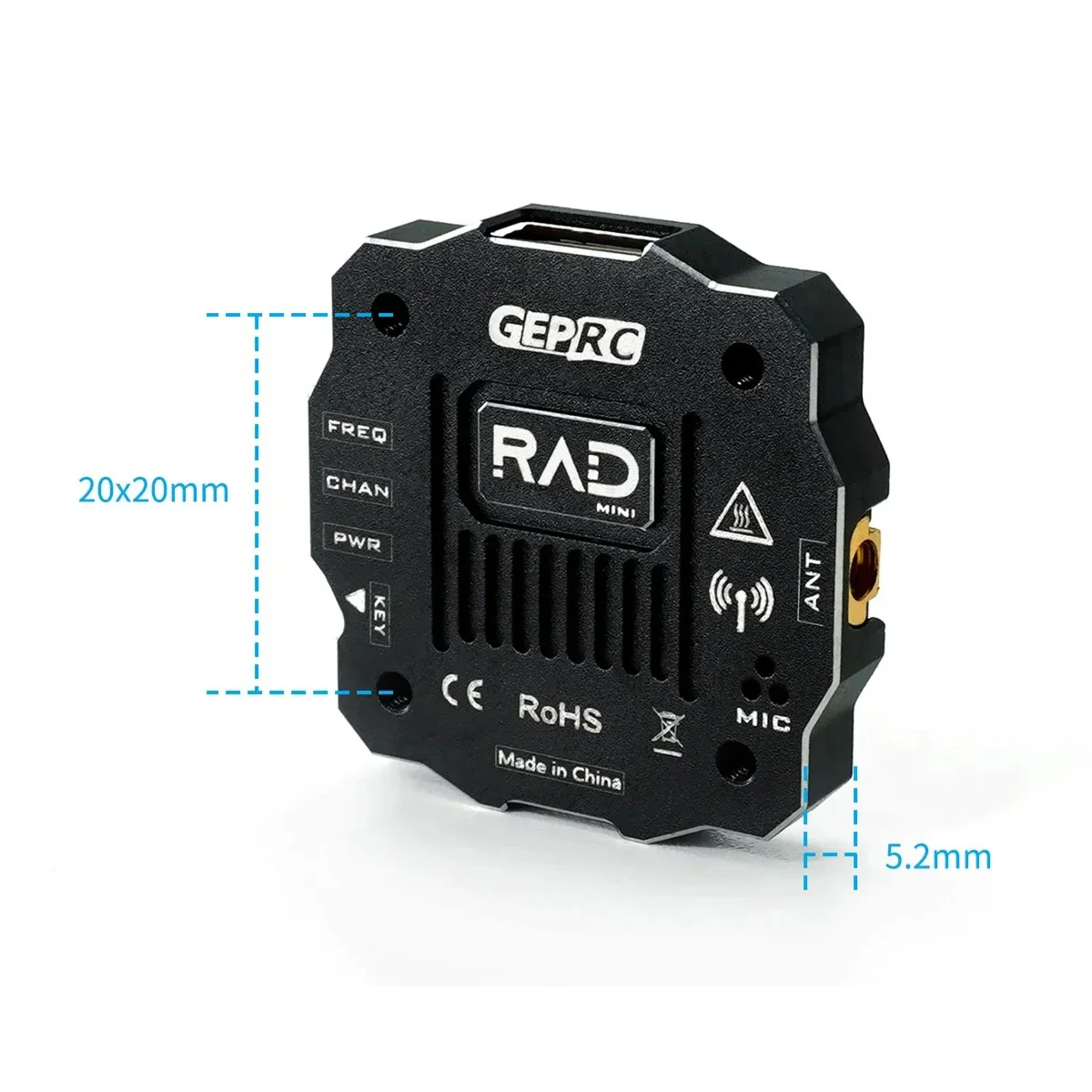 GEPRC RAD MINI 1W 5,8G 1000mW FPV VTX 2-6S 20X20mm accesorios RC