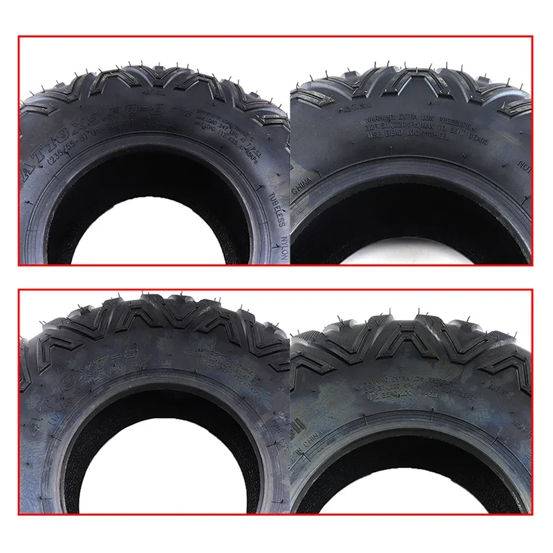 2 PC 8 Inch Off-road Tubeless Tires Front 19x7.00-8 Rear 18x9.50-8 Vacuum Tyre For ATV UTV Quad Go Kart Buggy Utility Cart Parts - view 3