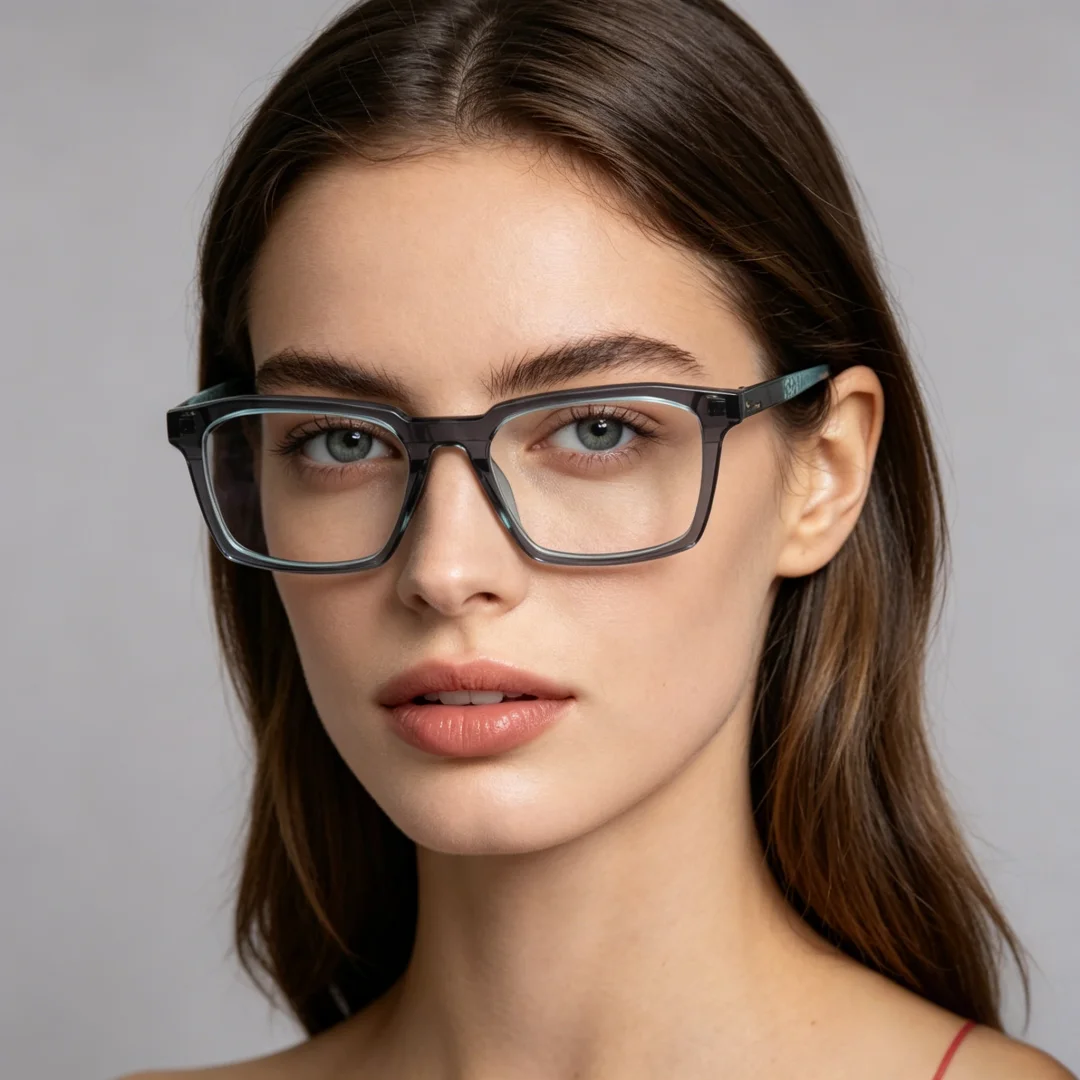 BETSION Men's High-Quality Acetate Rectangular Business Eyeglass 54mm Presbyopia Prescription Reading Glasses for Men And Women