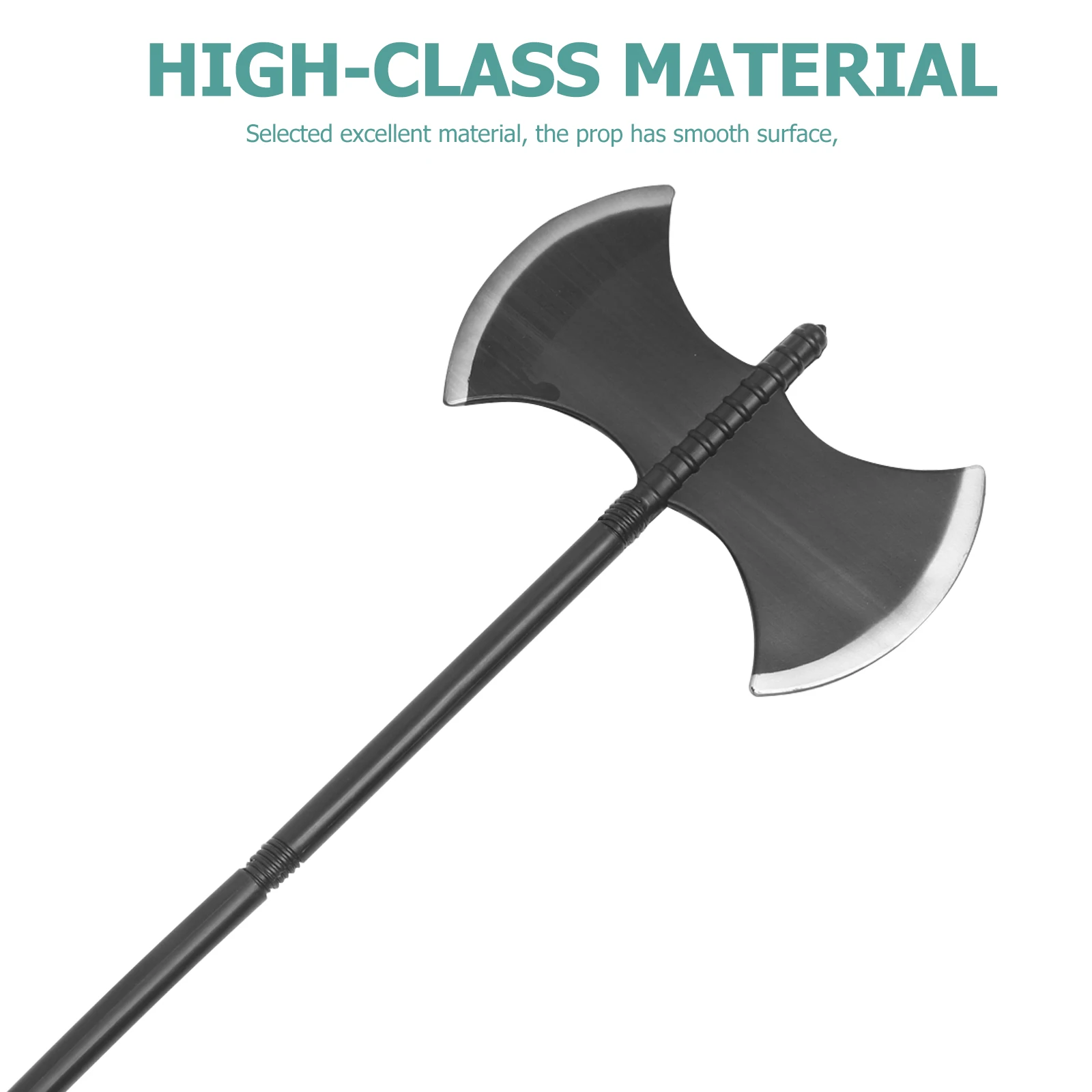 

Double Sided Axe Prop Lightweight Toy Hatchet Kids Halloween Party Supplies Costume Martial Arts Stage Performance Safe Plastic