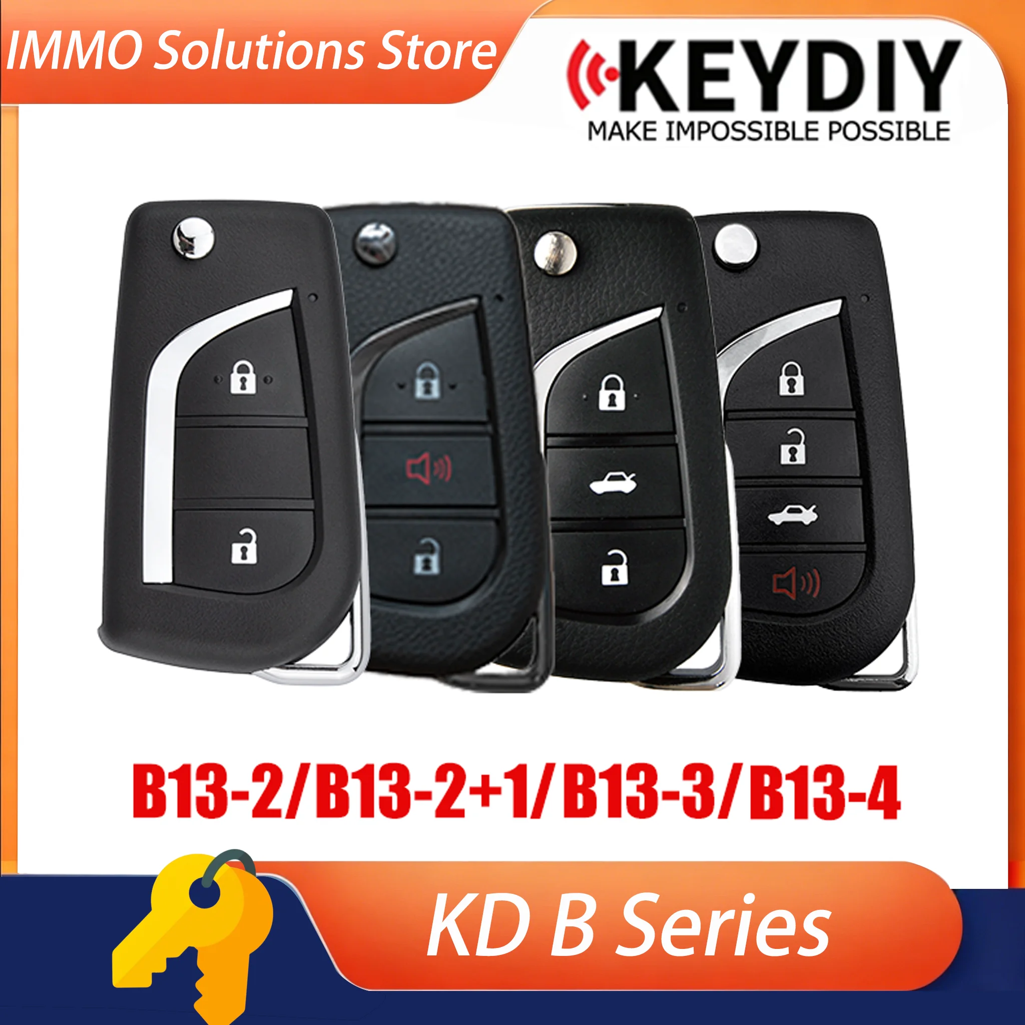 KEYDIY B13-2 B13-2+1 B13-3 B13-4 Universal Remote Key B-Series for KD900 KD MINI,URG200 ,KD-X2