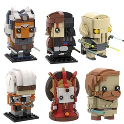 Star Figma Wars Vader Anakin Ewoked Ahsokaed Kuiils General-Grievous Brickheadz Figure Building Blocks Anime Model Kids Toys