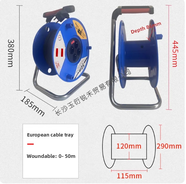 Buiten kabelhaspel 20m 30m 50m verlengsnoer kabelhaspel
