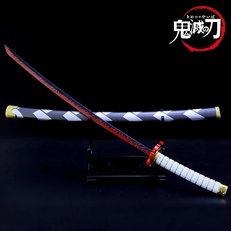 

Demon Slayer Weapon Rengoku Kyoujurou Nichirin Blade 26cm Metal Katana Sword Japanese Anime Weapon Model Gifts Toys for Boys