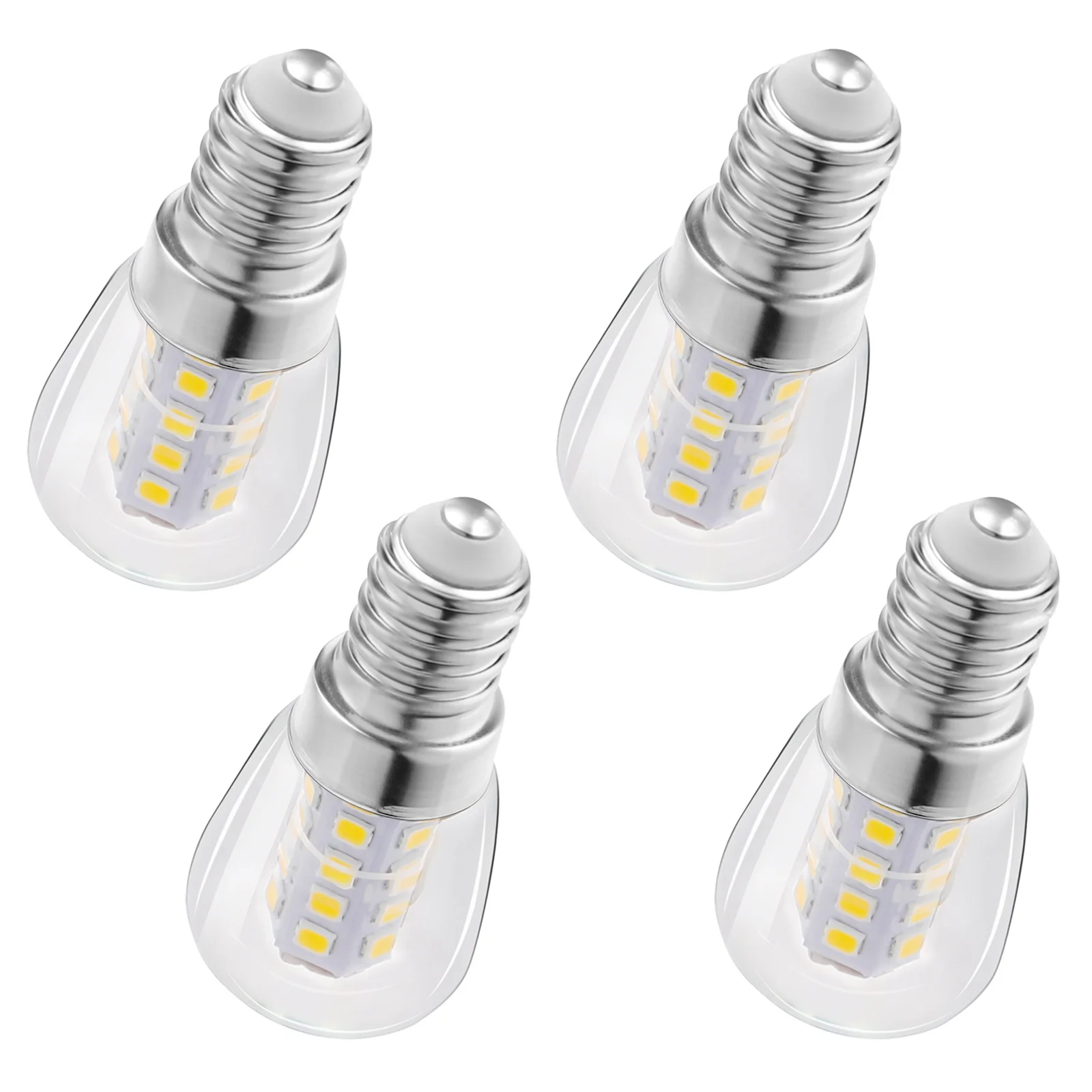 

4Pcs LED Refrigerator Light Bulb E14 3W Small Screw Base Warm White 3000K Appliance Bulb for Fridge Freezer Sewing Machine