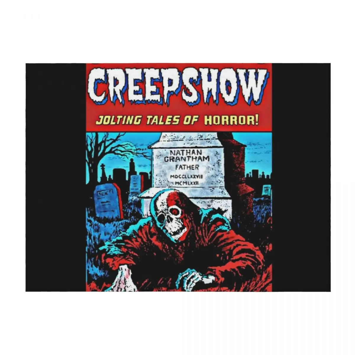

Creepshow Grave Throw Blanket Quilt Luxury Designer Retros Sofa Throw Blankets