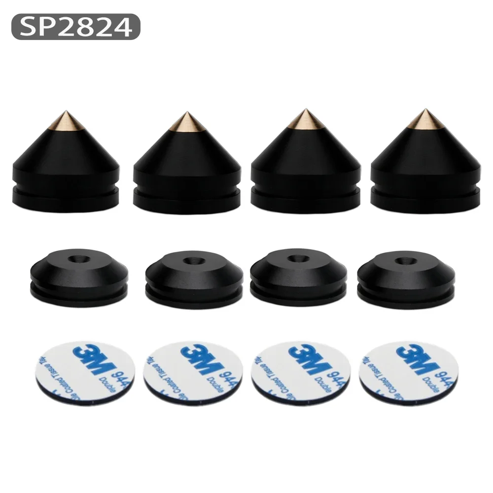 Speaker Stand Feet Foot Pad aluminium alloy metal Spikes Cone Floor Foot Nail for loudspeakers Shoes Spike shock absorber