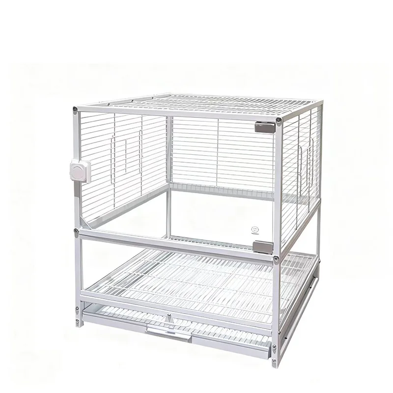 Bird cage parrot cage stackable parrot landscape horizontal wire does not jam durable, easy to clean,