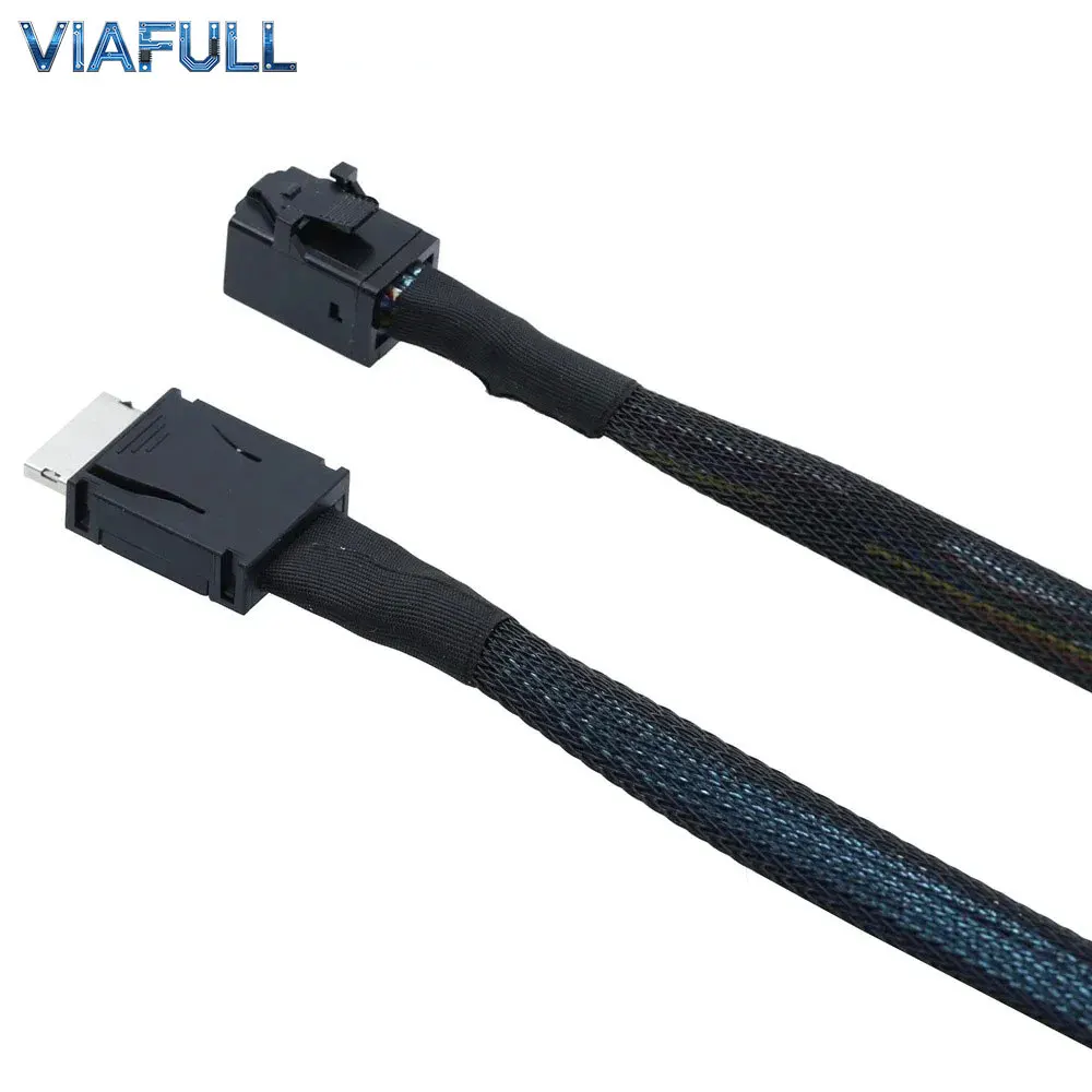 SFF-8611 4i to SFF-8643 12Gbps SAS Cable, OCuLink to Mini SAS HD Server Internal Cord, 32AWG Copper High-Speed Harness 0.5M/1M