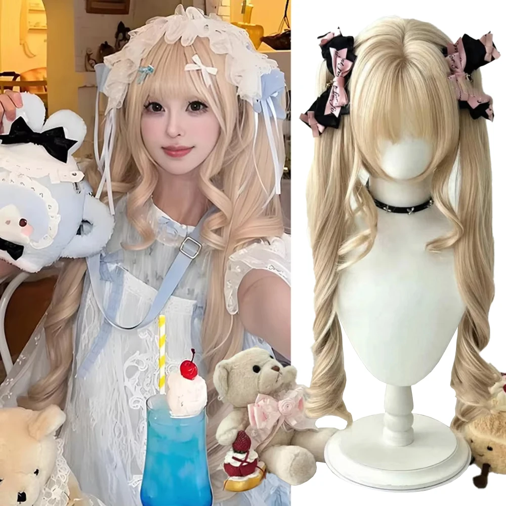 High-Quality Roman Curly Synthetic Hair Is Naturally Fluffy And Suitable For Women'S Daily Anime Role-Playing Lolita Fluffy Wig