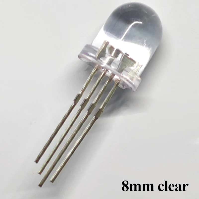 5v Ws2812b 8mm Led Rgb Dip Diode ws2812 F8 Round Dream Color Addressable Full Color Foggy Neon Pixel Light Ws2812b Chip Diode — zdjęcie 7