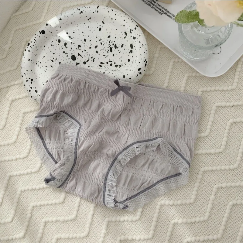 Mid Rise Stretch Underpants for Women Plus Size Cotton Panties Breathable Briefs Cotton Lined Gusset