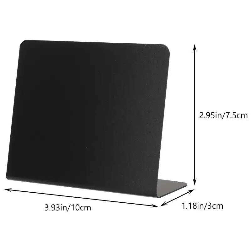 10pcs Mini Chalkboard Erasable Easel Food Signs Menu Board Price Tags Blackboard Wedding Party Erasable Double-Sided Price Tag