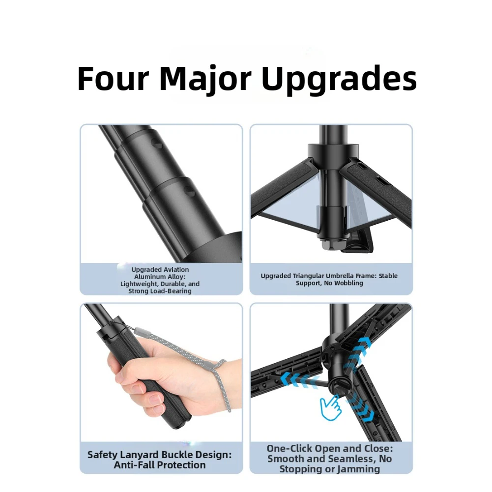 Gorąca Wyprzedaż Statyw Magnetyczny ABS AC40 do Selfie dla DJI Action 5 Pro/4/3 z Szybkozłączką, Regulowana Długość, Części do Kamer Sportowych