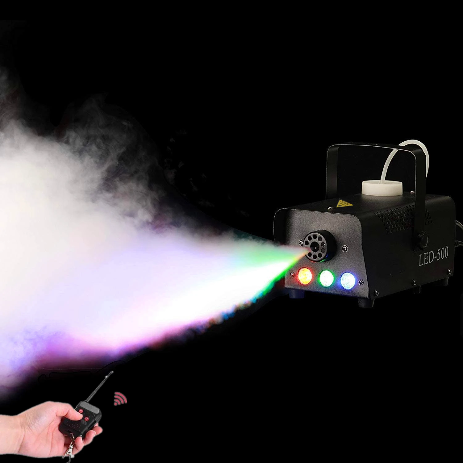 

Fog Machine With LED Lights and Preheating Indicator, 500W Party Smoke Machine , Fog Machine with RGB Colorful LED Lights Effect