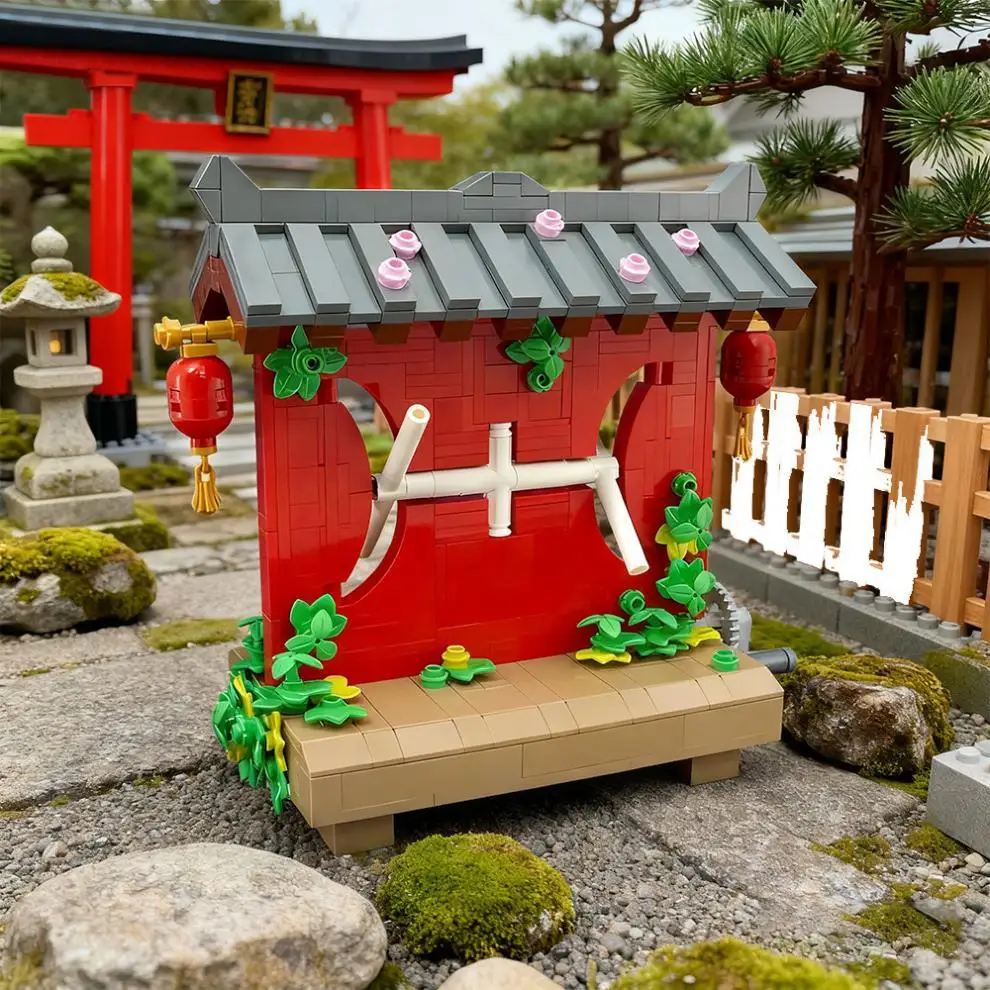 

Японские строительные блоки Zen Architecture MOC — ручной спиннер, детская строительная игрушка, креативный подарок «сделай сам», брендовая совместимость